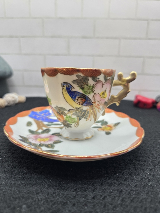 Occupied Japan Other - Vintage Merit China Occupied Japan Hand-Painted Porcelain Tea Cup And Saucer